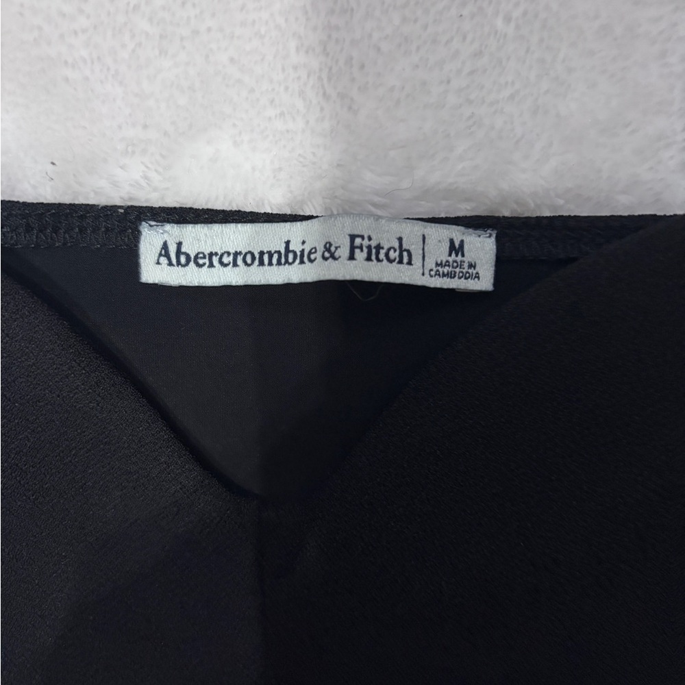 Abercrombie & Fitch Black Mesh Sleeve Bodysuit Size M - Picture 8 of 8